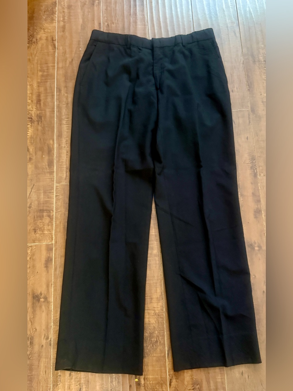 Express Men's Black Dress Pants - Straight Leg